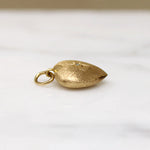 Star-Set Diamond in Florentine Finished Gold Heart Charm