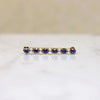 Cornflower Blue Sapphire & Pearl Edwardian Brooch