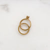 Linked Gold & Diamond Wedding Set Charm