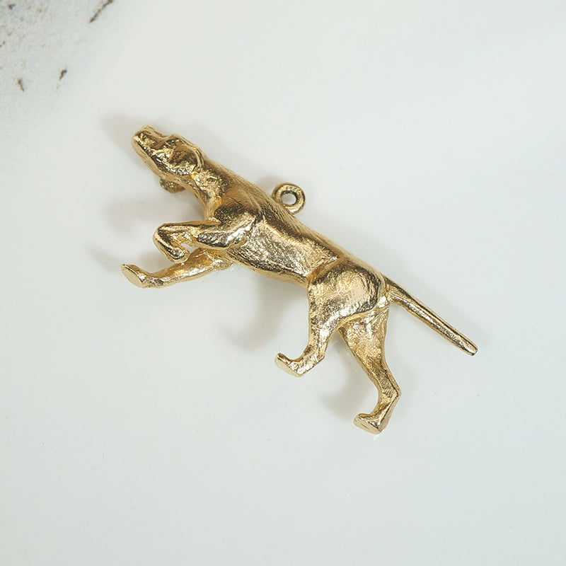 Gorgeous Gold English Pointer Dog Charm