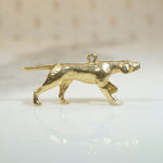 Gorgeous Gold English Pointer Dog Charm