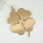 Lucky Four-Leaf Clover Charm in 14k Gold