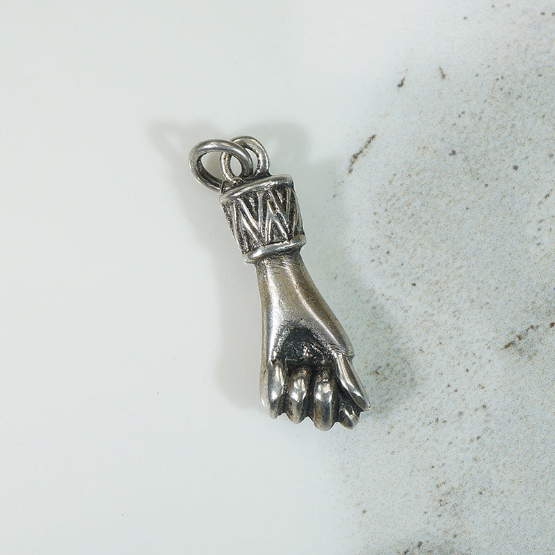 Vintage Sterling Silver Figa Charm 