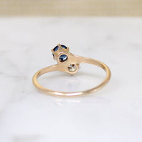 Petite Sapphire & Diamond Toi Et Moi Ring
