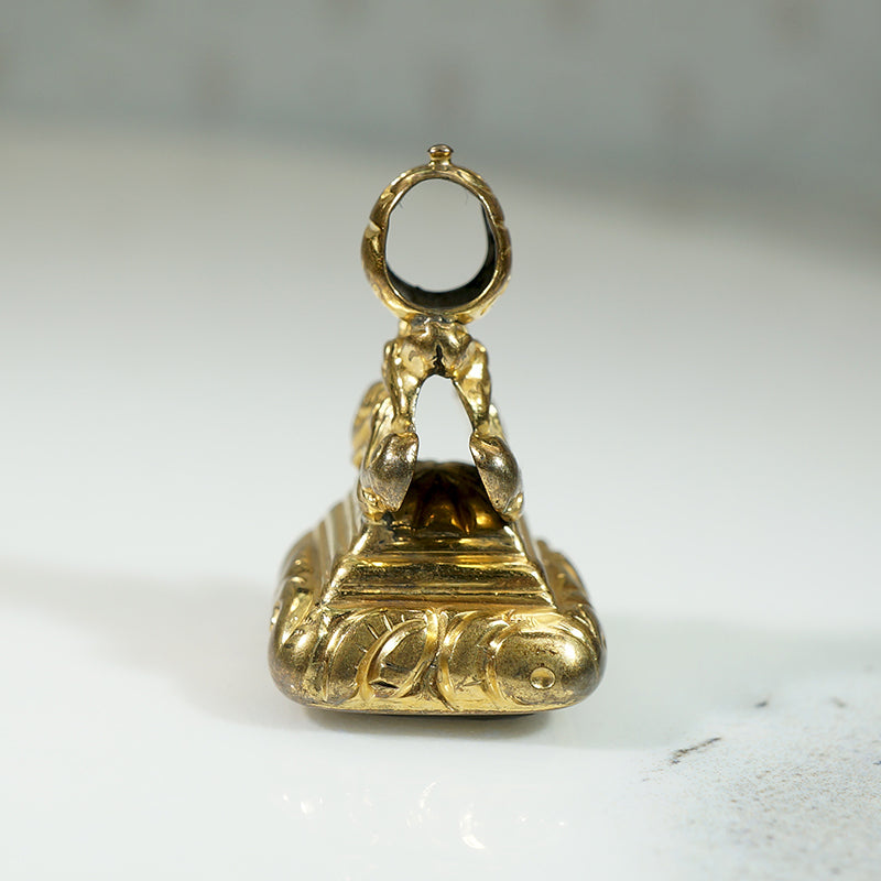 "Choose Love" Victorian Fob with Devilish Cherub