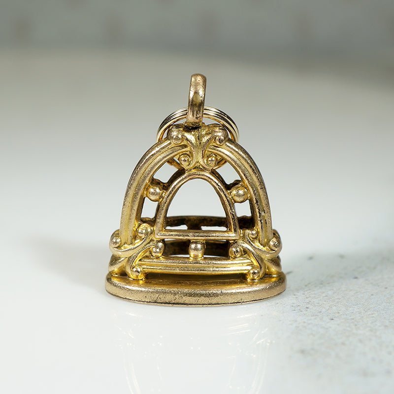 Attractive Architectural Victorian Revival Fob