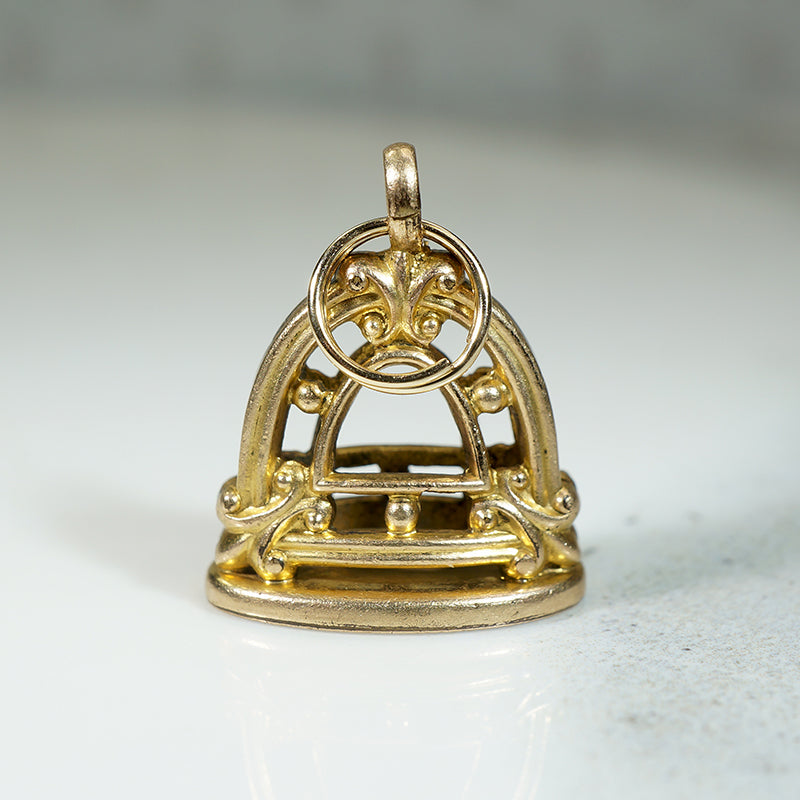 Attractive Architectural Victorian Revival Fob