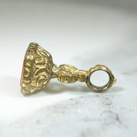 Victorian Fob with Stag-Carved Carnelian Seal
