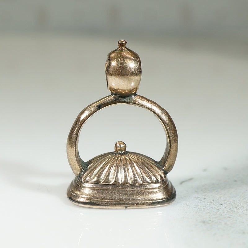 Refined Greek Revival Fob with Tall Ship Seal