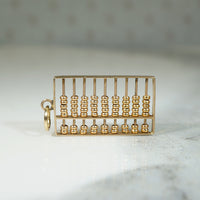 Tally Up 14k Gold Abacus Charm