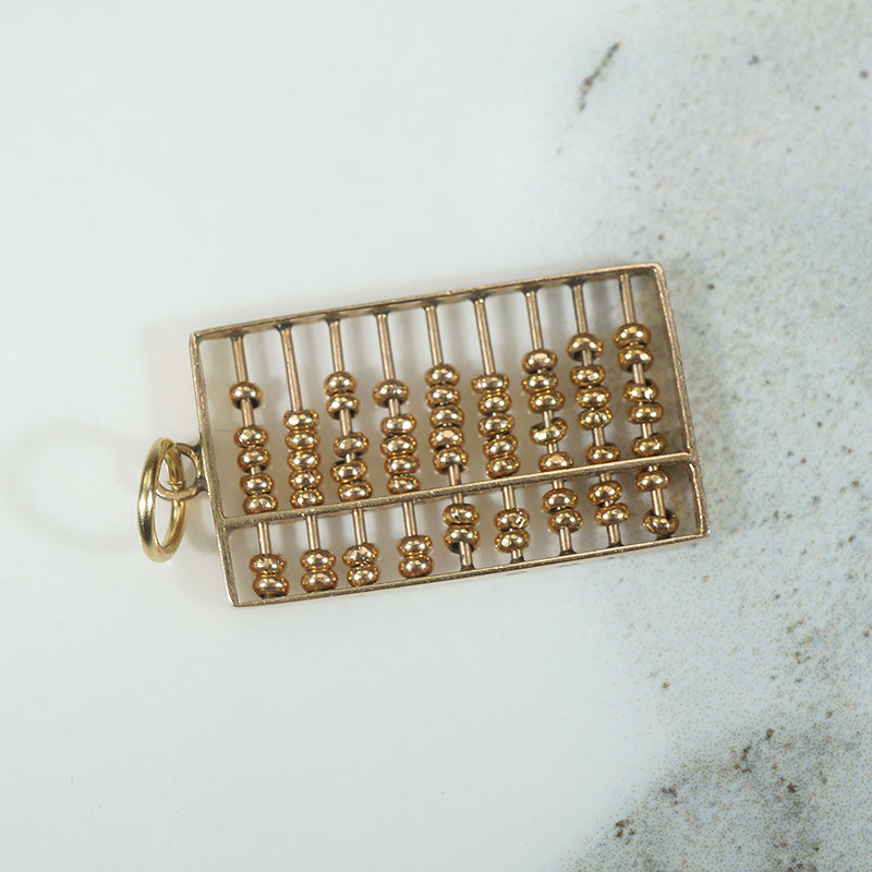 Tally Up 14k Gold Abacus Charm