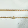 Mid Century Swedish 18k Gold Double Curb Chain