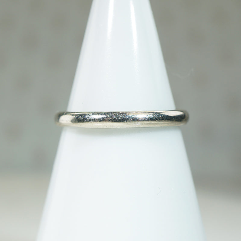 Classic 14k White Gold 2mm Wedding Band