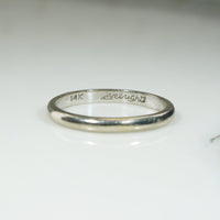 Classic 14k White Gold 2mm Wedding Band