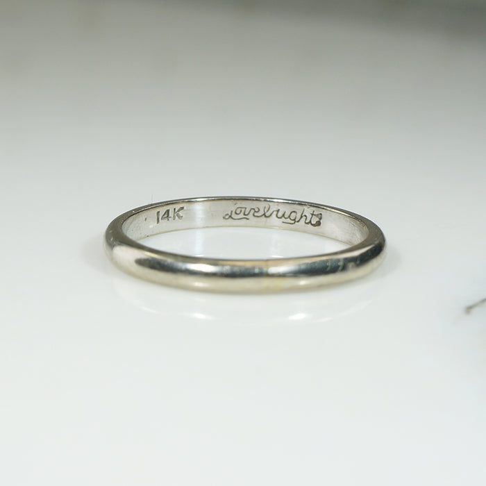 Classic 14k White Gold 2mm Wedding Band