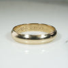 Handsome Size 12 Half Round Gold Band with Milgrain