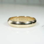 Handsome Size 12 Half Round Gold Band with Milgrain