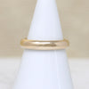 Deep Half Round 14k Gold Band Signed "Romany"