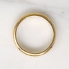 Deep Half Round 14k Gold Band Signed "Romany"