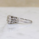 Proud Art Deco Diamond Cluster Ring