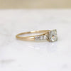 Mid Century Diamond Ring with Romantic Details