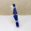 Elegant Lapis Inlay & 950 Silver Panel Bracelet