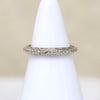 Finely Engraved 18k White Gold Band