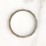 Softly Faceted 18K White Gold Band by Barthman