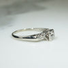 Vintage 1940s White Gold OEC Engagement Ring