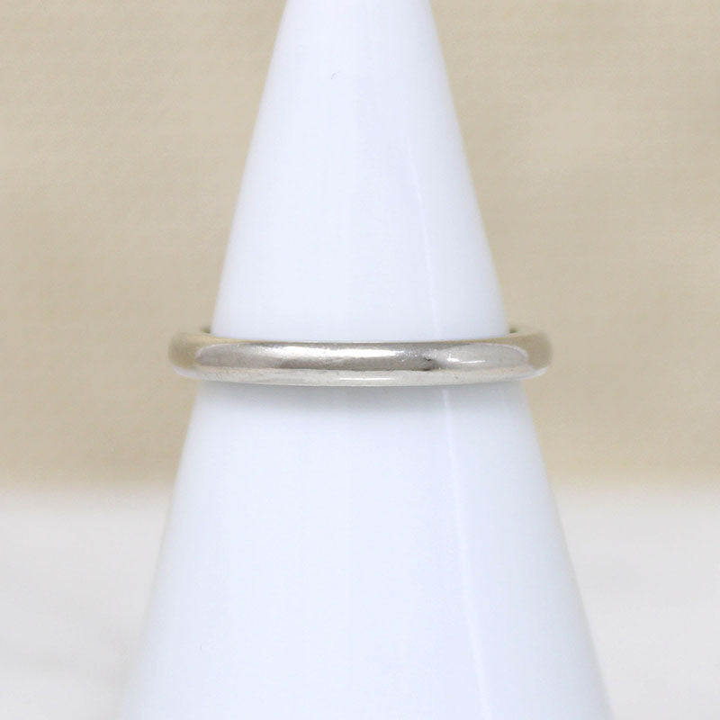 ArtCarved White Gold Band with Charming Inscription