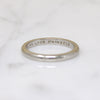 ArtCarved White Gold Band with Charming Inscription