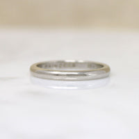ArtCarved White Gold Band with Charming Inscription