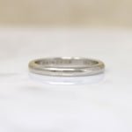 ArtCarved White Gold Band with Charming Inscription