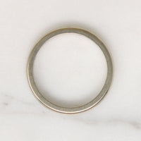 ArtCarved White Gold Band with Charming Inscription
