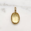 Winter Sunshine Citrine & Gold Charm