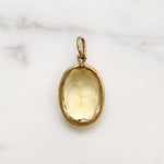 Winter Sunshine Citrine & Gold Charm