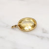 Winter Sunshine Citrine & Gold Charm