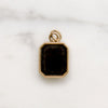 Chic Black Onyx & Gold Charm