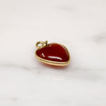 Lucky in Love Carnelian Heart Charm