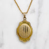 Romantic Locket with Engraved Forget-Me-Nots