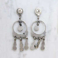 Gem-Studded Sterling Chandelier Earrings in Matl-Style