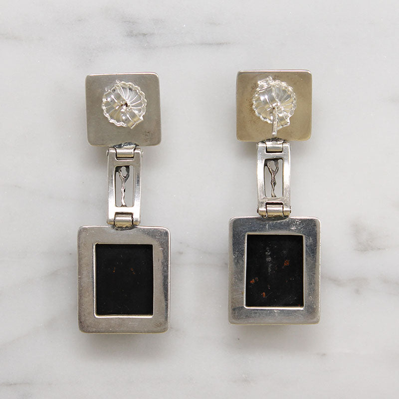 Sophisticated Amber & Sterling Silver Earrings