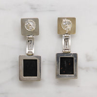 Sophisticated Amber & Sterling Silver Earrings