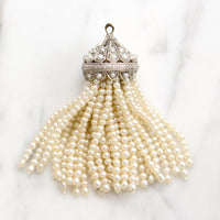 Edwardian Platinum & Pearl Tassel