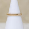 Slim 14k Gold Flat Edged Half Round Band