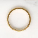 Slim 14k Gold Flat Edged Half Round Band