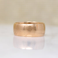 Wide Antique Gold Band by Woods & Sons