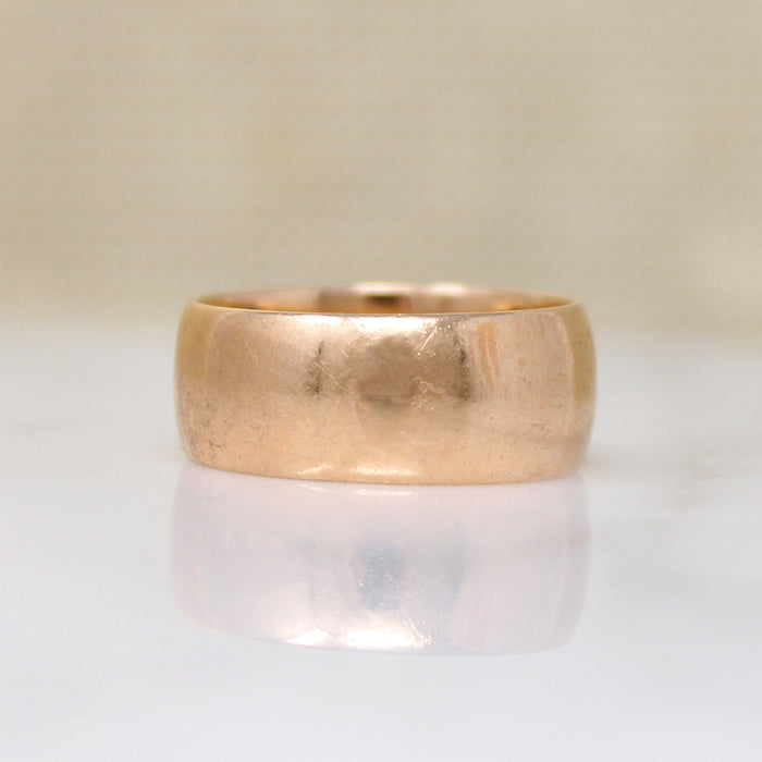Wide Antique Gold Band by Woods & Sons
