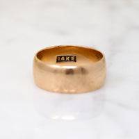 Wide Antique Gold Band by Woods & Sons