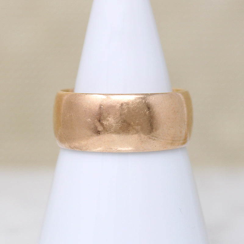 Wide Antique Gold Band by Woods & Sons